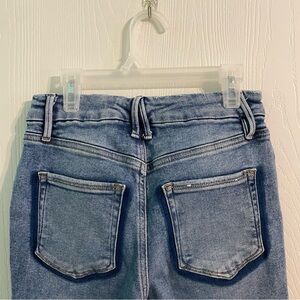 Good American Good Legs Distressed Stretch Skinny Jeans Medium Wash Size 8/29